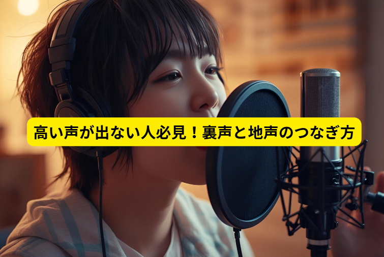 高い声が出ない人必見！新宿/新宿三丁目で学ぶ裏声と地声のつなぎ方