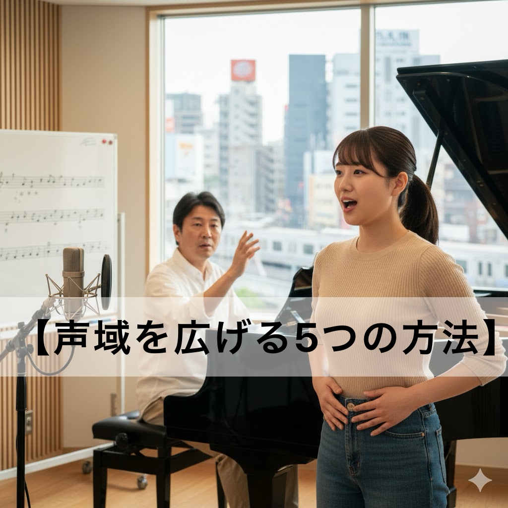 【声域を広げる5つの方法】蒲田でボイトレマンツーマンレッスン