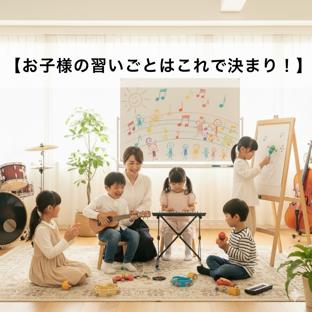 【お子様の習いごとはこれで決まり!】音楽レッスンが子どもの成長に与える5つの効果