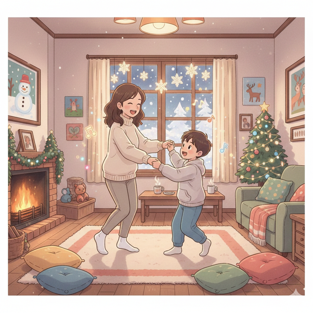 親子で楽しむ冬のダンス🎵
