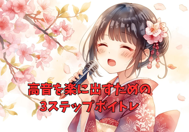 高音を楽に出すための3ステップボイトレ【豊橋で高音を伸ばしたい方必見】