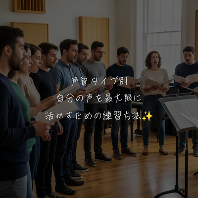 声質タイプ別 自分の声を最大限に活かすための練習方法✨️