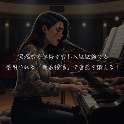 宝塚音楽学校や音大入試試験でも使用される「新曲視唱」で音感を鍛える！