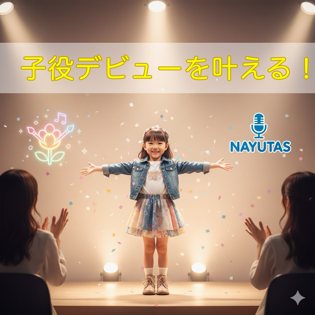 【子役デビューを叶える！】お子さんの才能を開花させるための基礎とNAYUTASの活用法