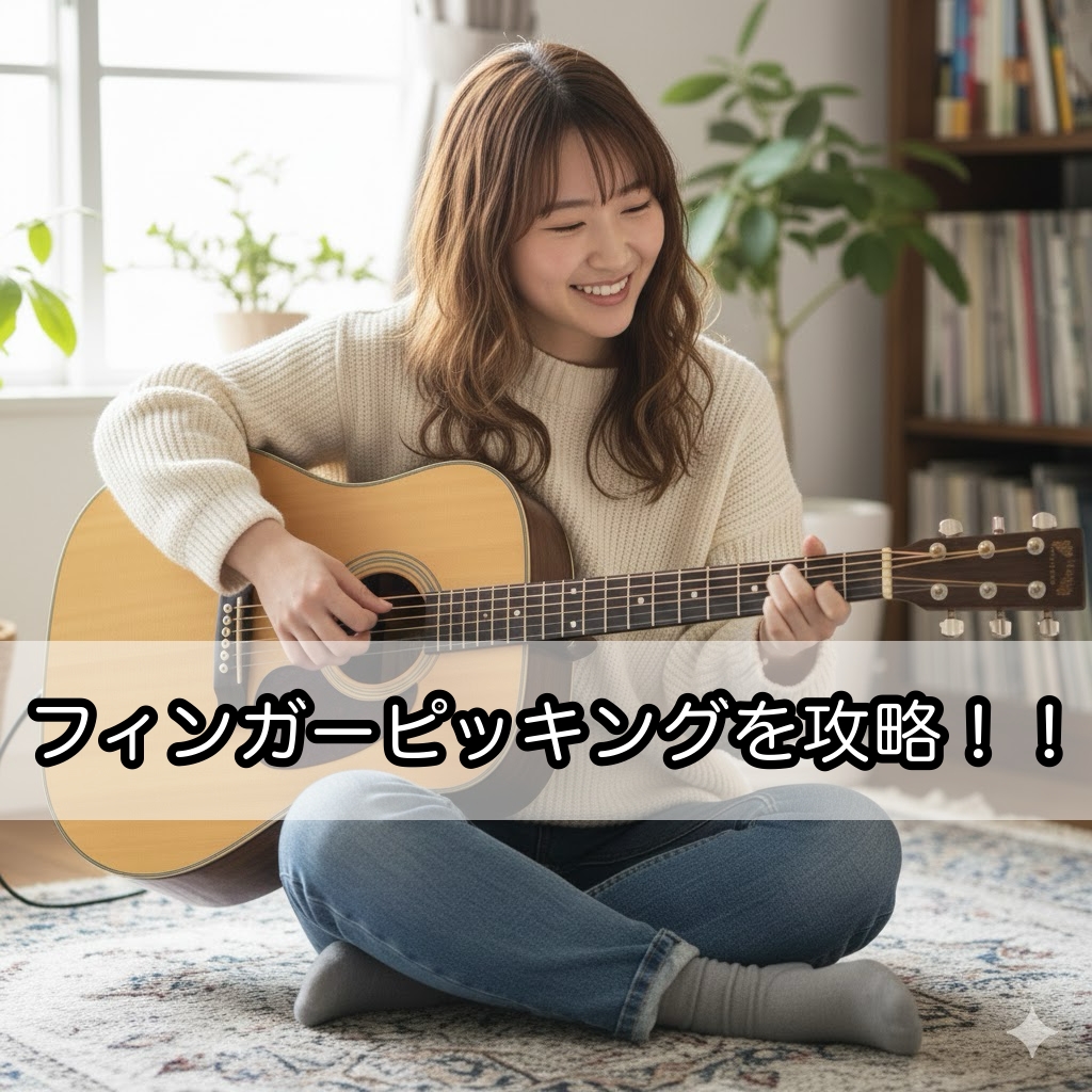【フィンガーピッキングを攻略！】ギターのフィンガーピッキングの基礎をマスターしよう