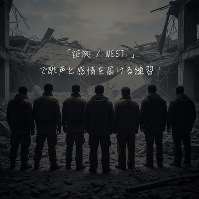 「証拠 / WEST.」で歌声と感情を届ける練習！