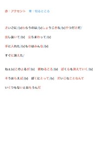 金星の歌唱ポイント