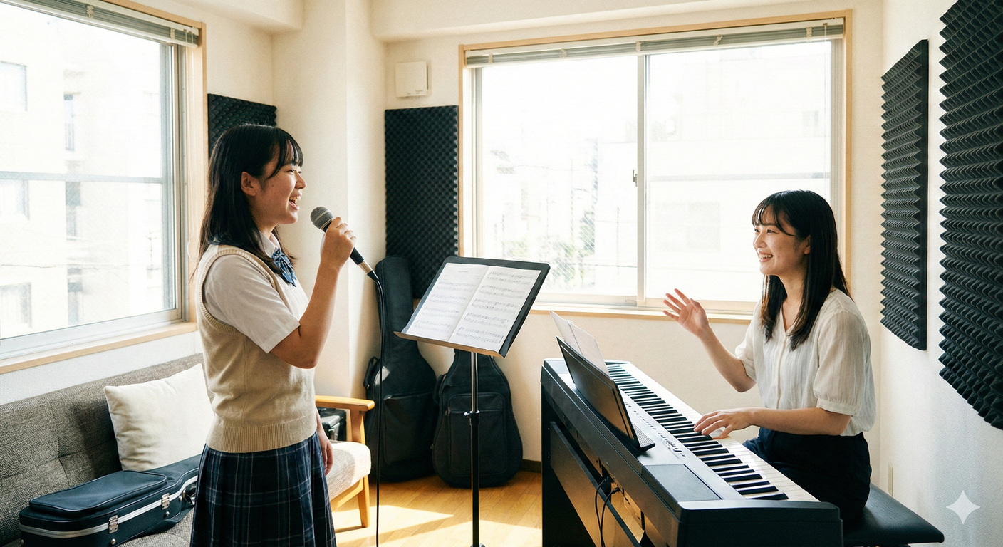 高い声が楽に出る！芯のある『強い裏声』を出す練習法とイメージ【所沢のボイトレ教室】ナユタス所沢校