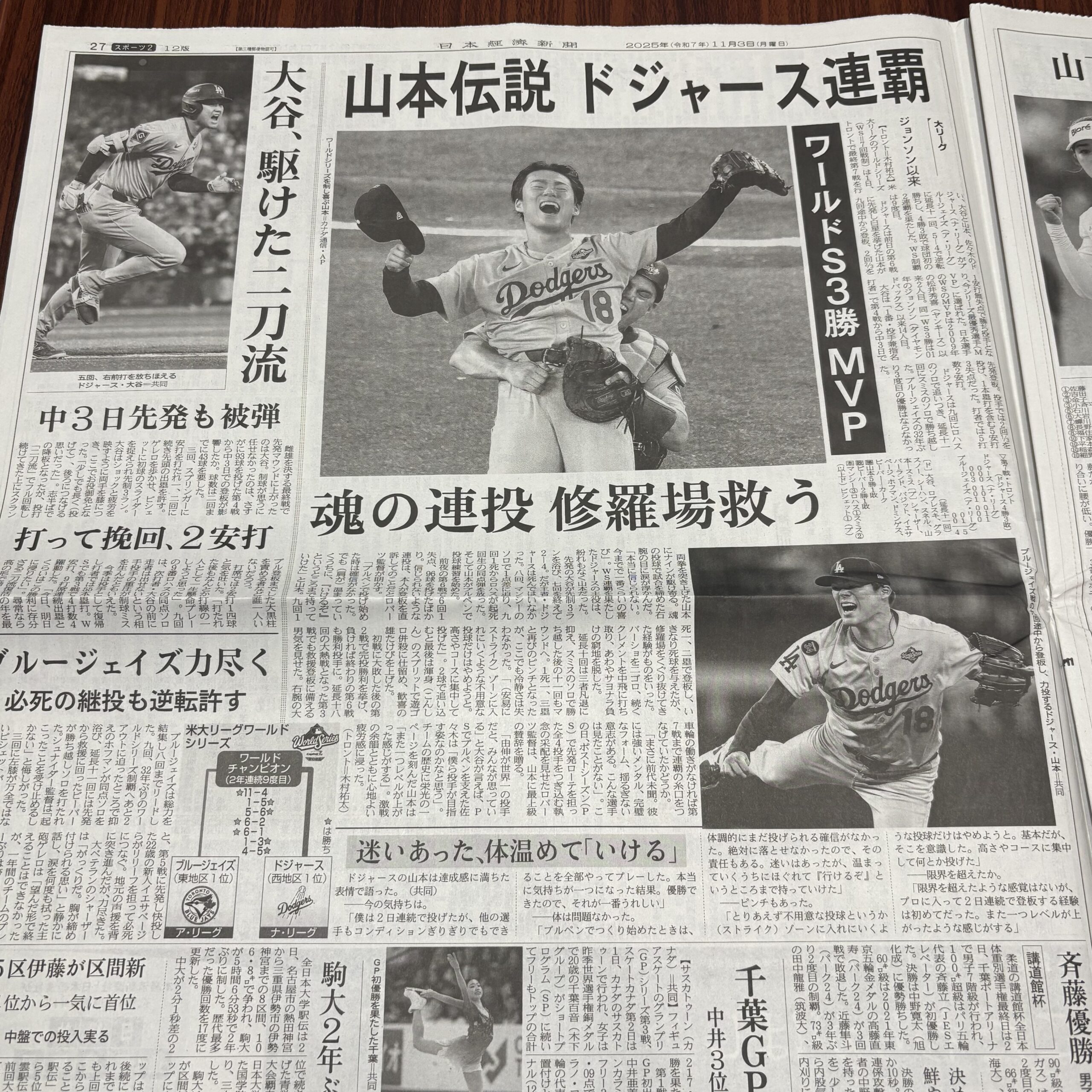 2025年のワールドシリーズで伝説を作った山本由伸、ドジャーズ連覇（埼玉ボイトレスクール・ナユタス川口校）