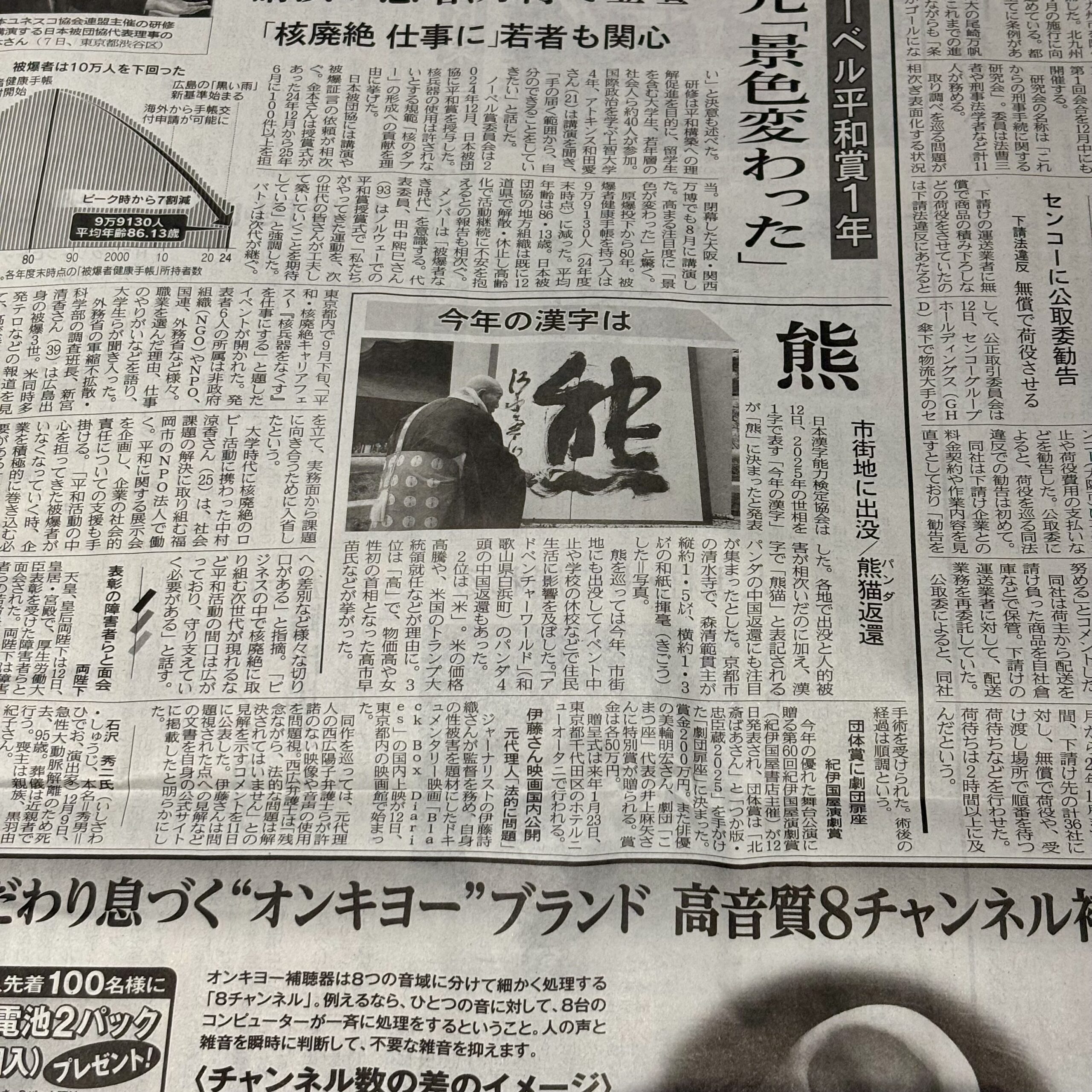 2025年の世相を一字で表す「今年の漢字」が「熊」に決定！【埼玉ボイトレスクール・ナユタス川口校】