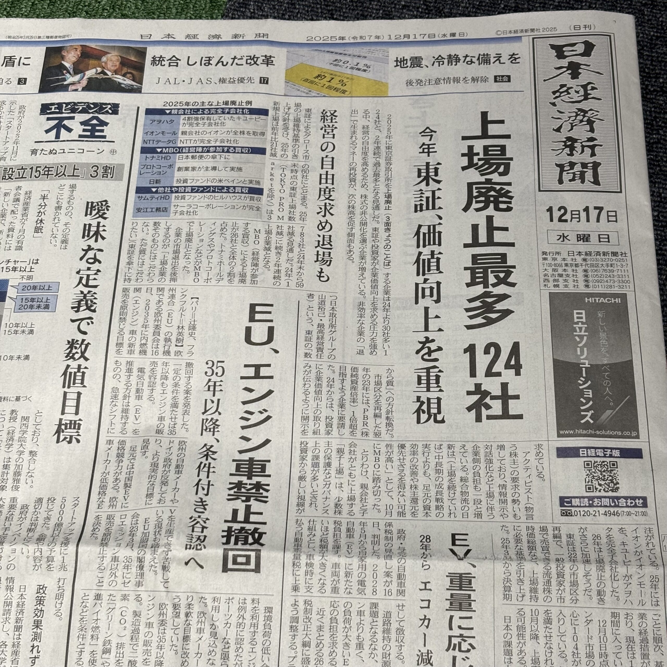 2025年に東京証券取引所上場廃止する企業124社と2年連続過去最多を更新【埼玉ボイトレならナユタス川口校】