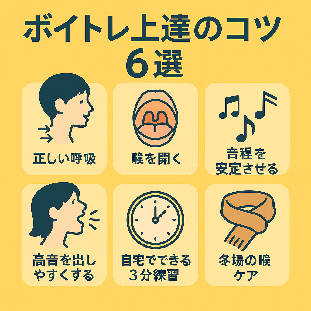 【今日から変わる！ボイトレ上達の６つのコツ】長野市でボイトレを始める方へ“正しい練習方法”を徹底解説
