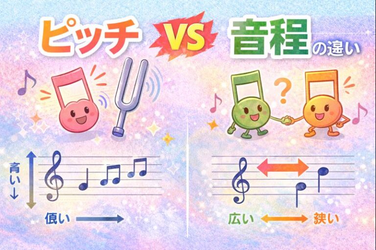 【ピッチ】と【音程】の違いについて🎵