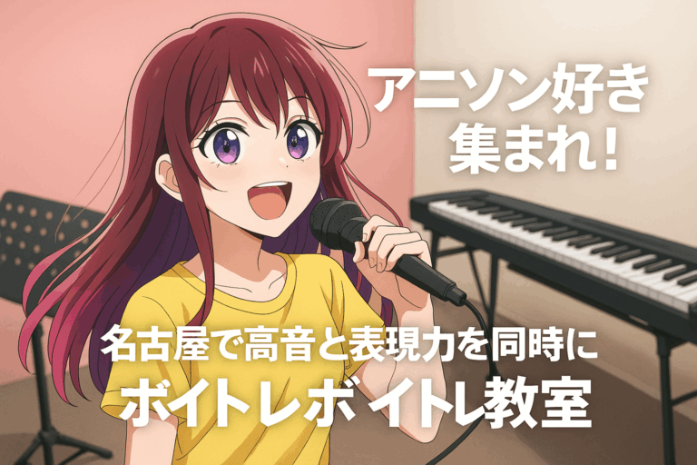 アニソン好き集まれ！名古屋で高音と表現力を同時に磨くボイトレ教室