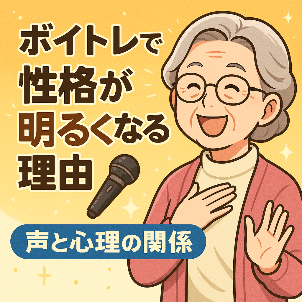 【ボイトレで性格が明るくなる理由｜声と心理の関係】