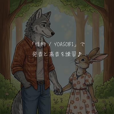 「怪物 / YOASOBI」で、発音と高音を練習♪