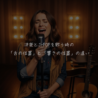 洋楽とJ-POPを歌う時の「舌の位置」と「響きの位置」の違い