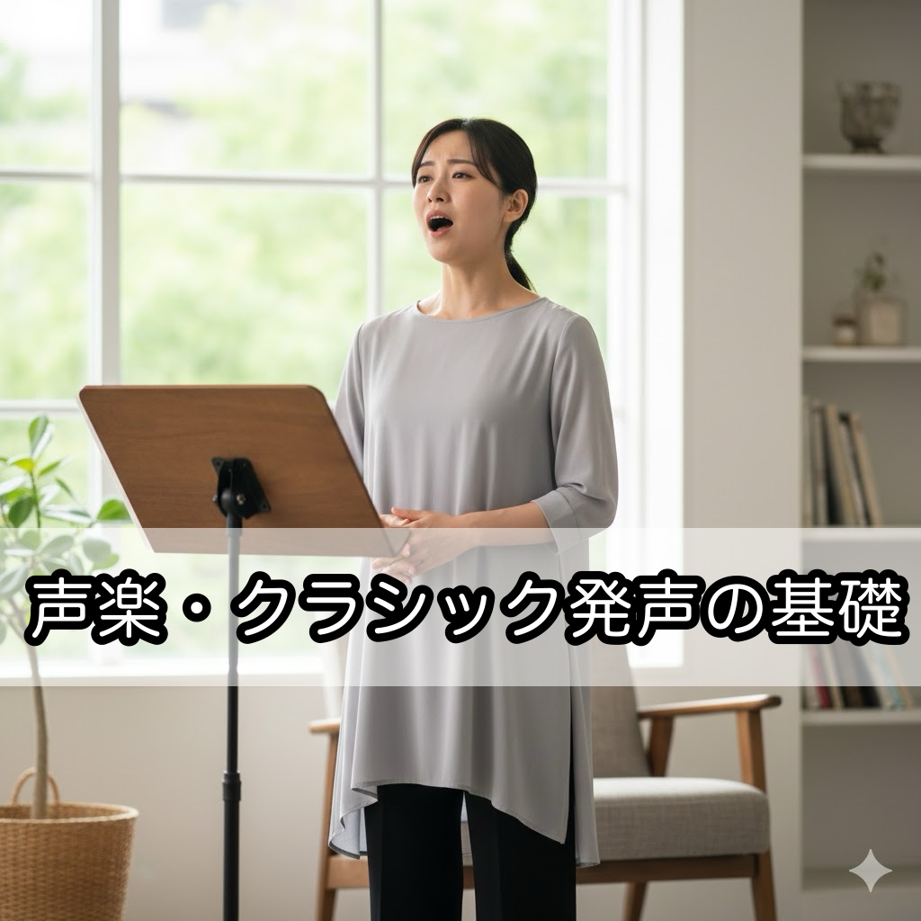 【声楽・クラシック発声の基礎】〜ポップスとの違いは「呼吸法」にあり
