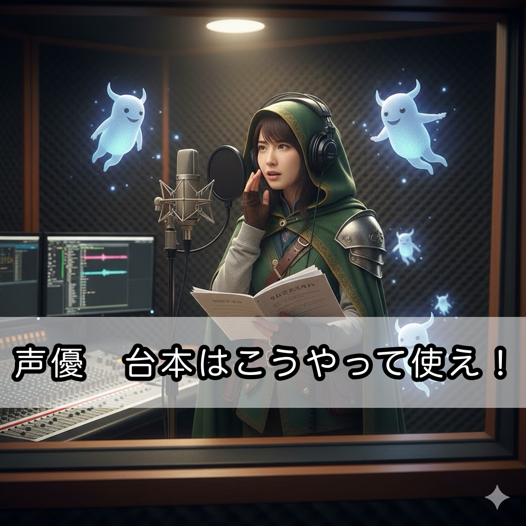 【声優　台本はこうやって使え！】台本が格段に読みやすくなる！プロも実践する「アノテーション（書き込み）」の具体的な5つの入れ方