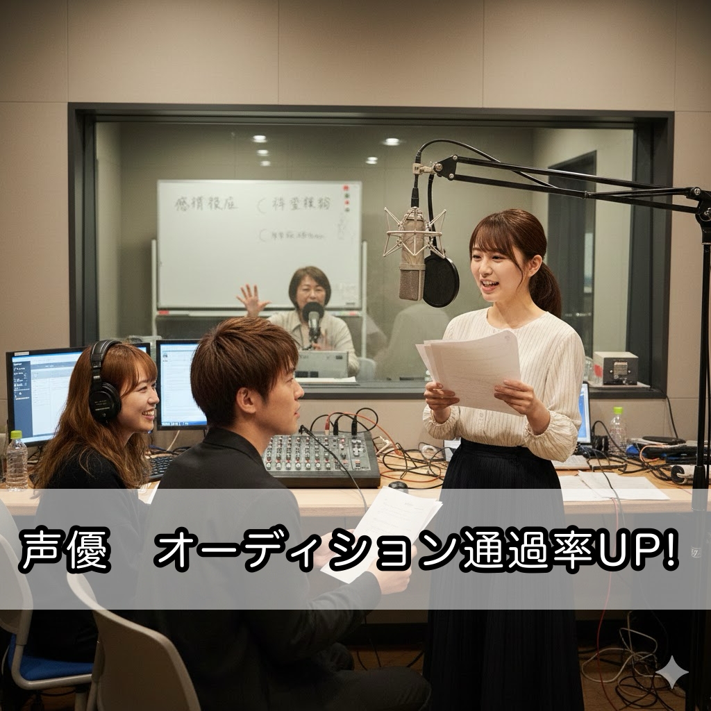 【声優オーディション通過率UP！】審査員を魅了する「最初の一声」の戦略的作り方