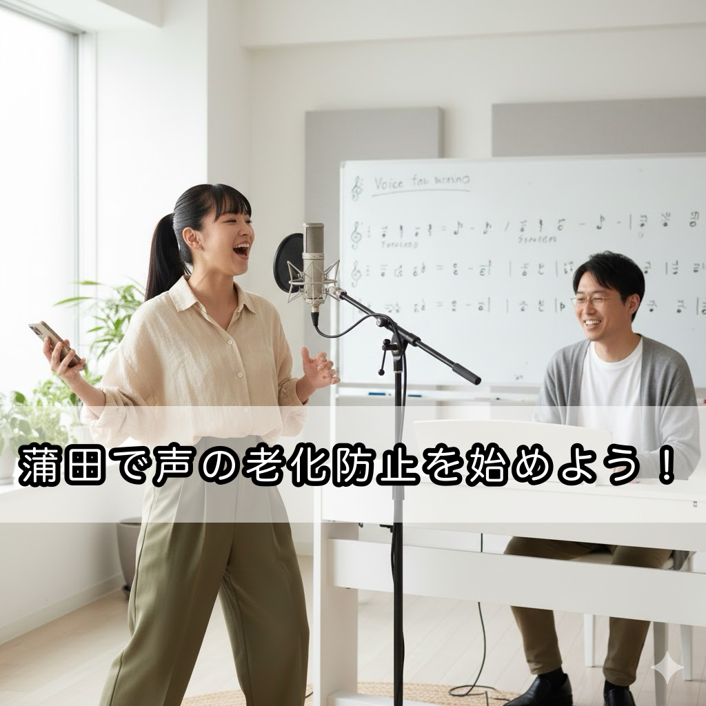 【蒲田で始める声の老化防止！】いつまでも若々しい声を保つボイトレ🎵