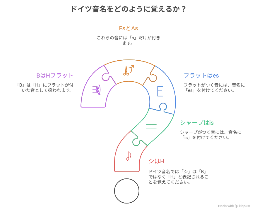 ドイツ音名の覚え方
