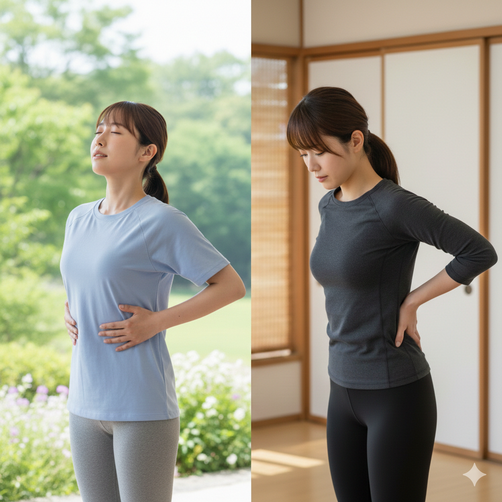 【NAYUTAS鹿児島中央校】 胸をひらいて吸う vs 背中側で吸う体感比較