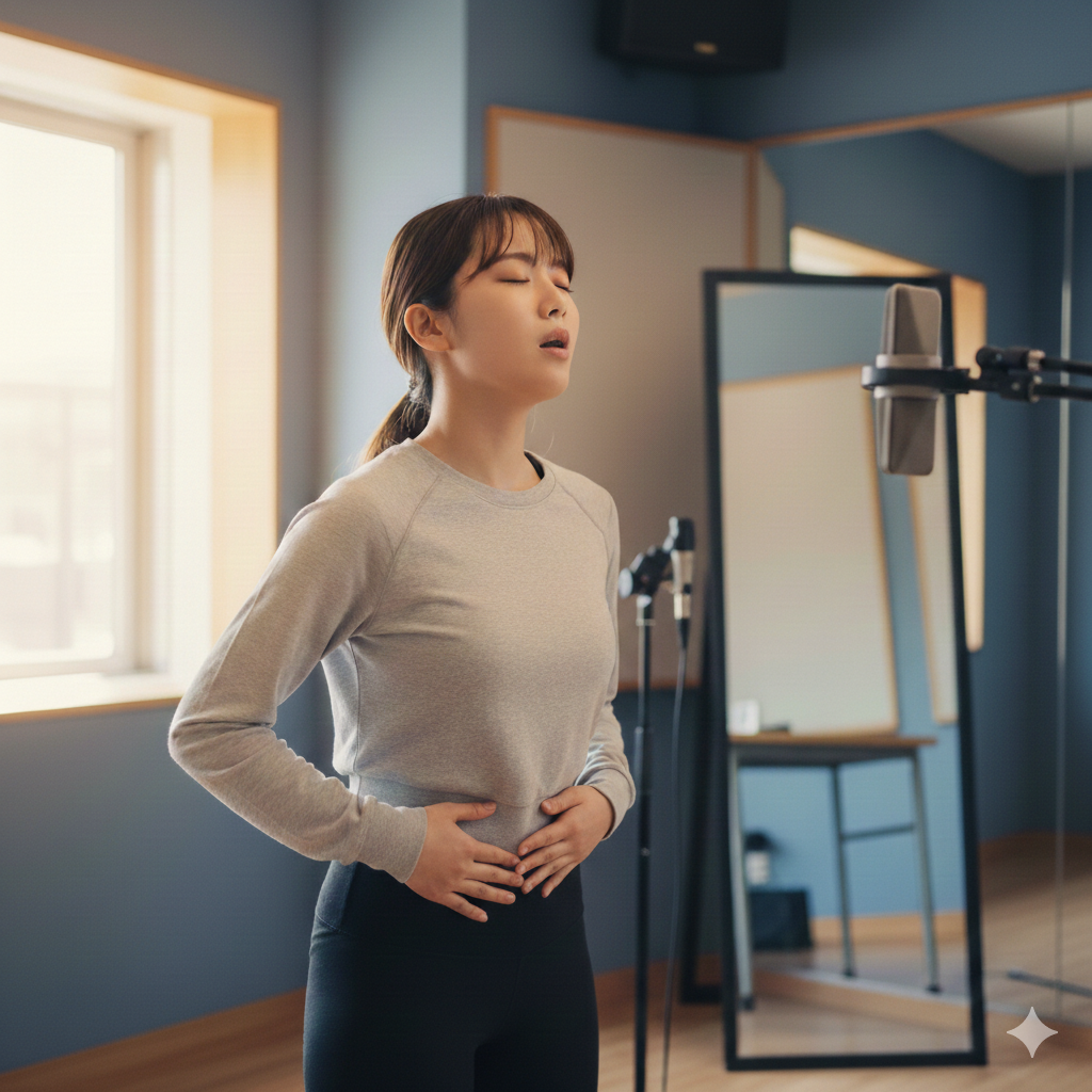 【NAYUTAS鹿児島中央校】 歌詞なしで“息の流れ”だけ歌う練習