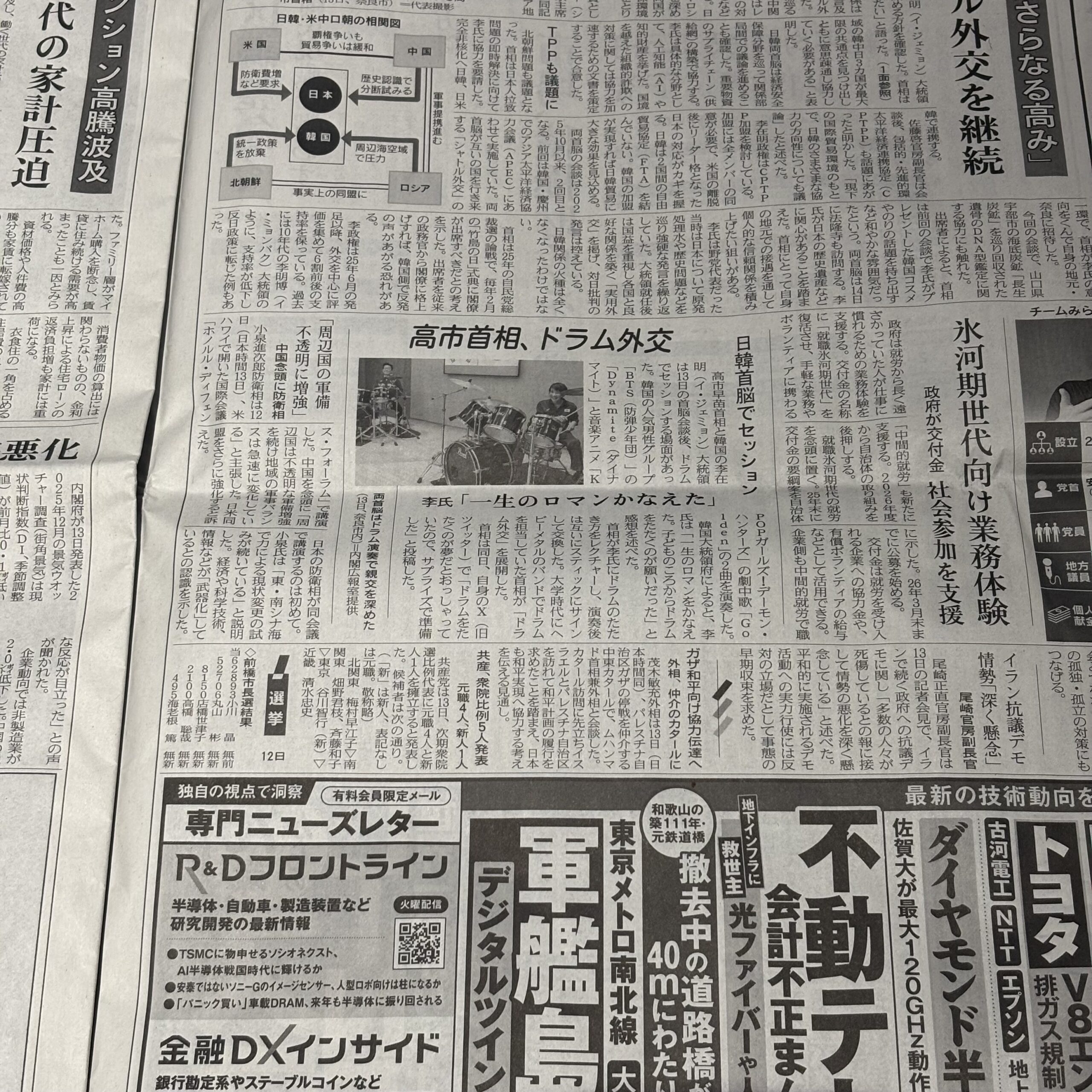 日韓首脳ドラム外交【埼玉ボイトレならナユタス川口校】