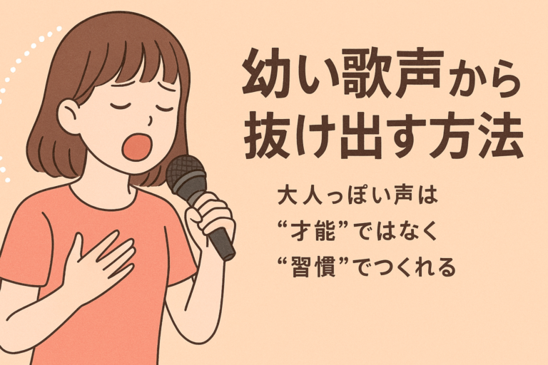 🎤幼い歌声から抜け出す方法— 大人っぽい声は“才能”ではなく“習慣”でつくれる —【NAYUTAS大橋校】