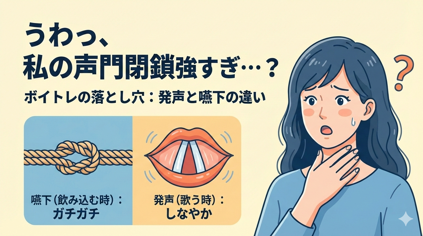 「うわっ、私の声門閉鎖強すぎ・・・？」 - NAYUTAS水戸校(助川)