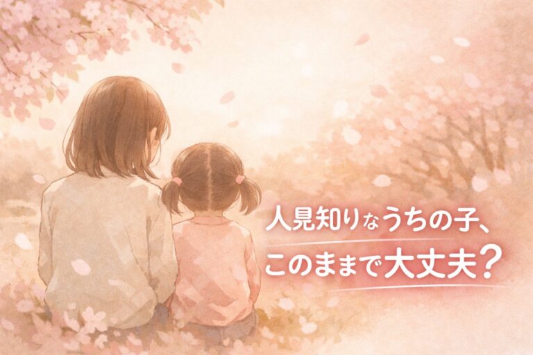 人見知りなうちの子、このままで大丈夫？と思っているママへ