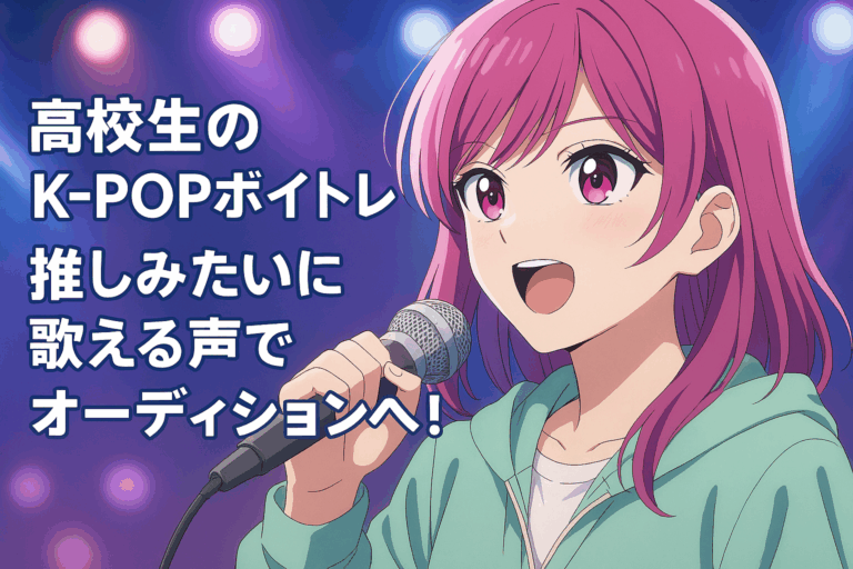 高校生のK-POPボイトレ｜推しみたいに歌える声でオーディションへ！