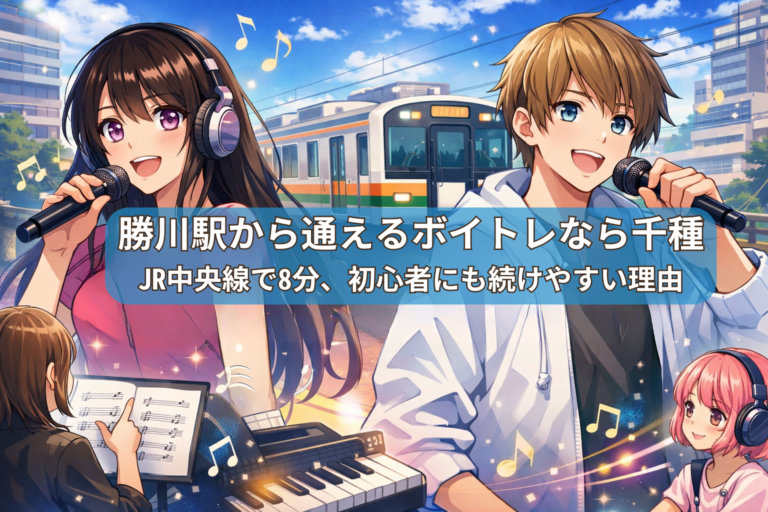 勝川駅から通えるボイトレなら千種｜JR中央線で8分、初心者にも続けやすい理由