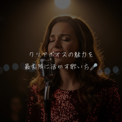 クリアボイスの魅力を最大限に活かす歌い方🎤