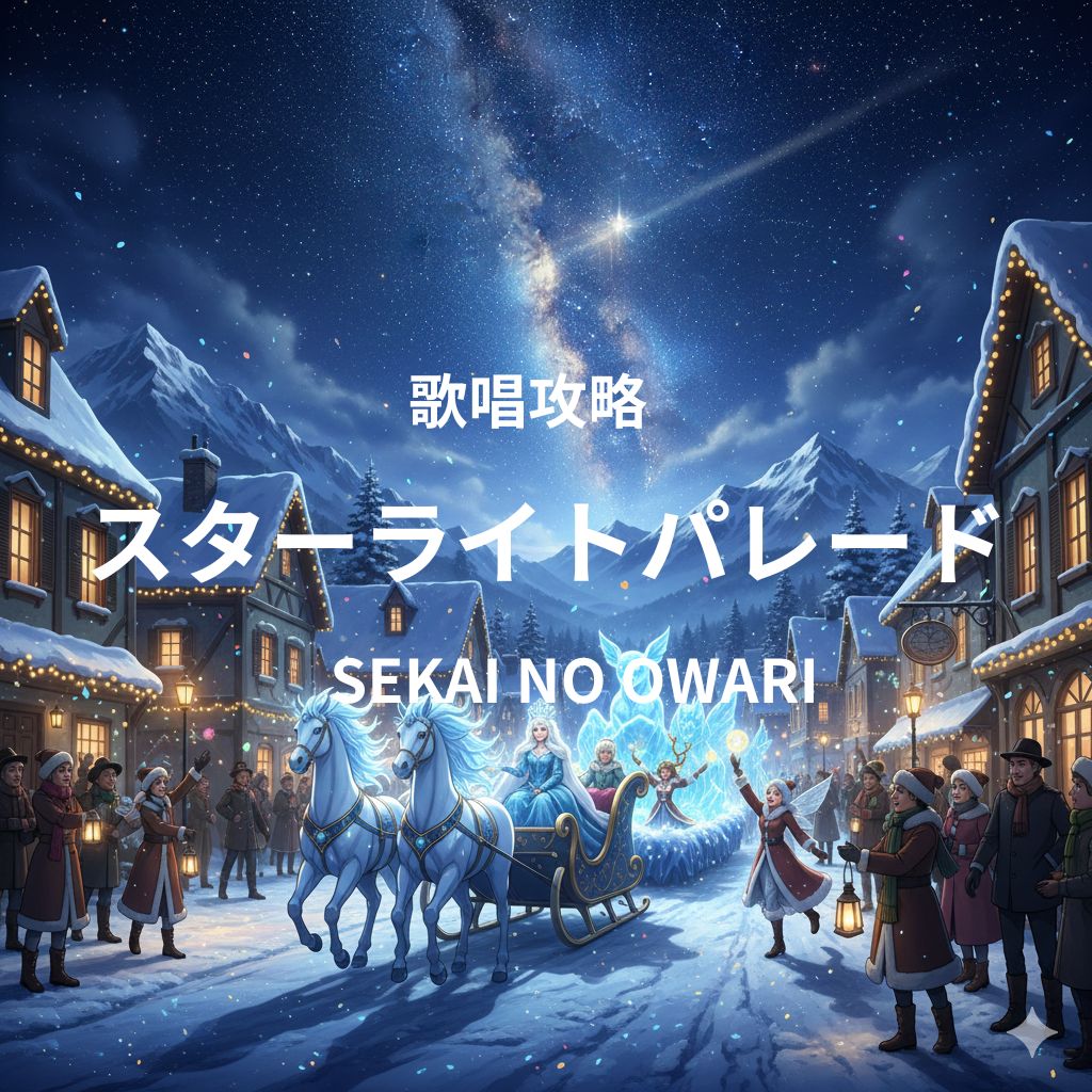 「スターライトパレード」(SEKAI NO OWARI)歌唱攻略！～ボイトレ・ダンス・ギター無料体験受付中　ナユタス府中校