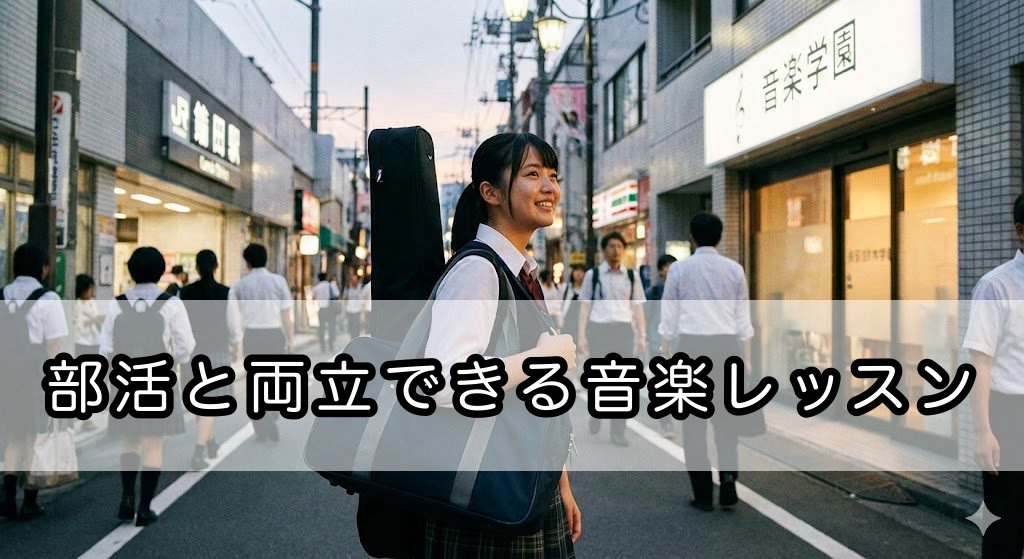 中学生・高校生におすすめ！【部活と両立できる音楽レッスン】🎵