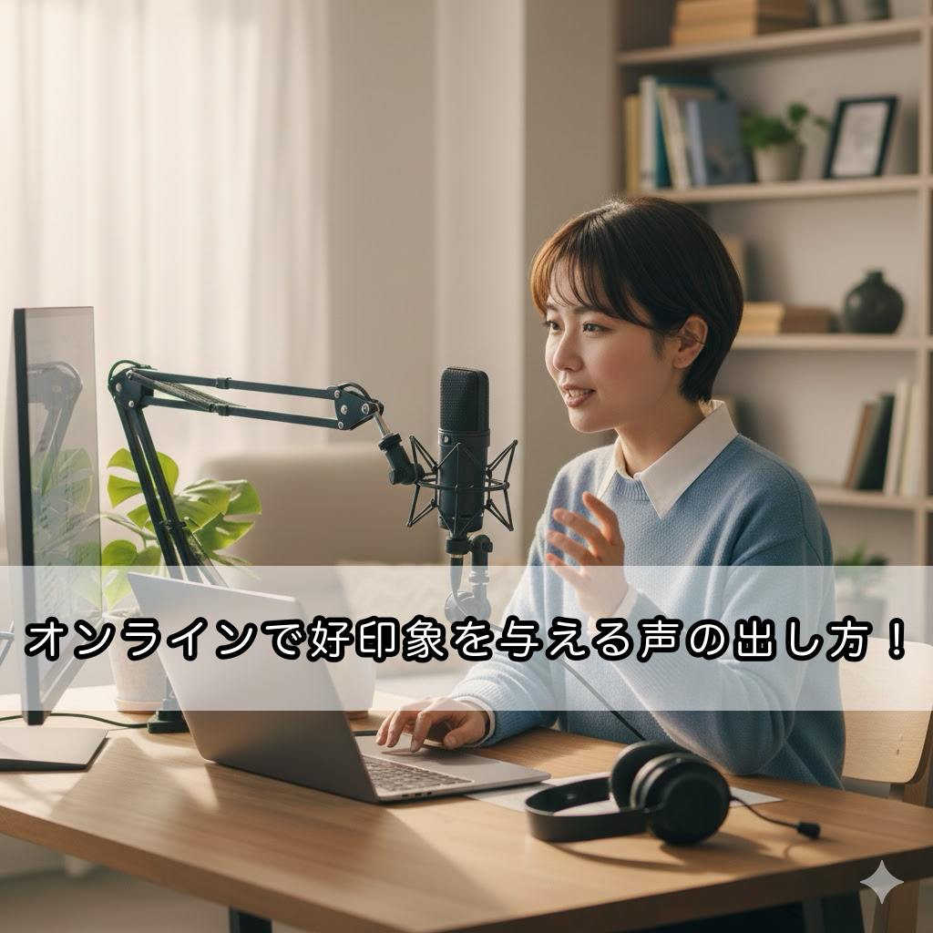 【在宅ワーカー必見！】オンライン会議で好印象を与える声の出し方🎤
