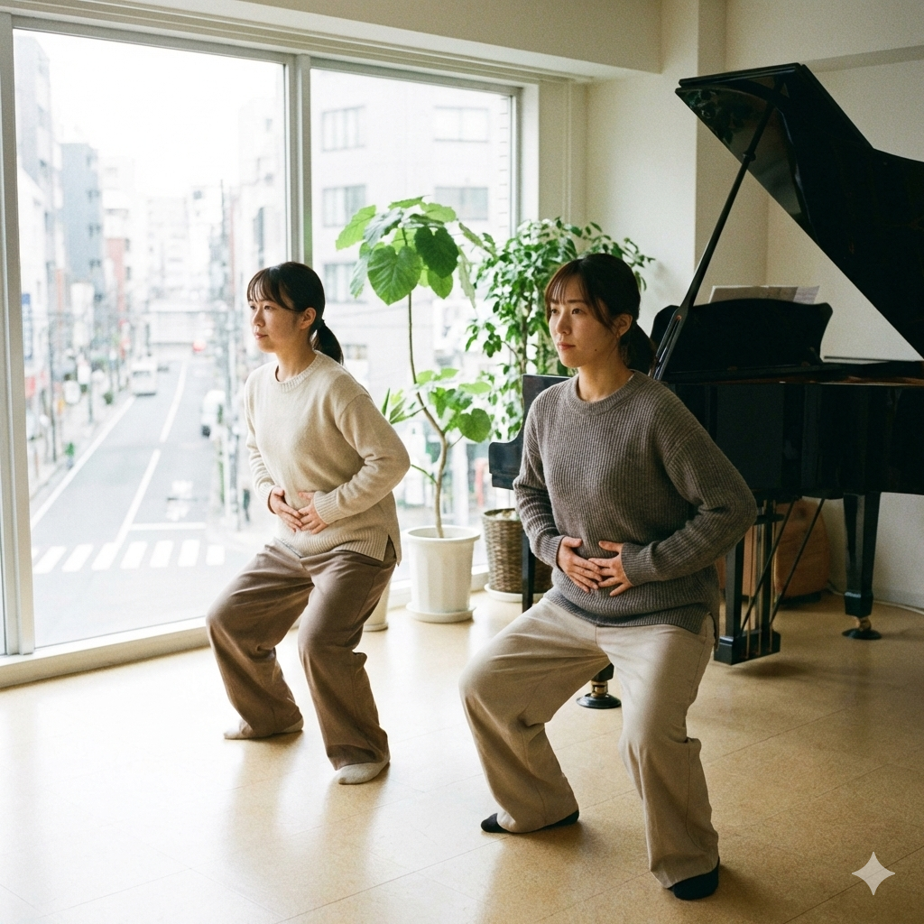 ボイトレに役立つスクワット呼吸とは？