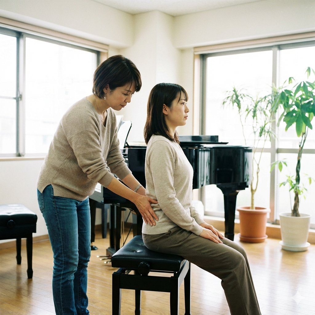 歌いやすくなる骨盤を立てる姿勢調整とは？