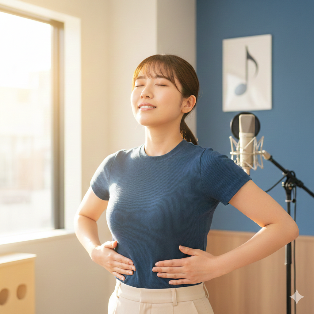声が出やすくなる胸を開いて深呼吸するトレーニングとは？