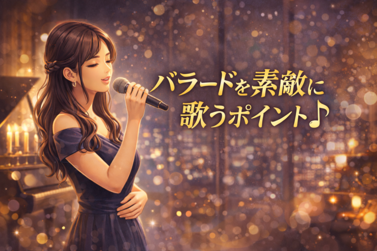 [自由が丘校]バラードを素敵に歌うポイント🎵