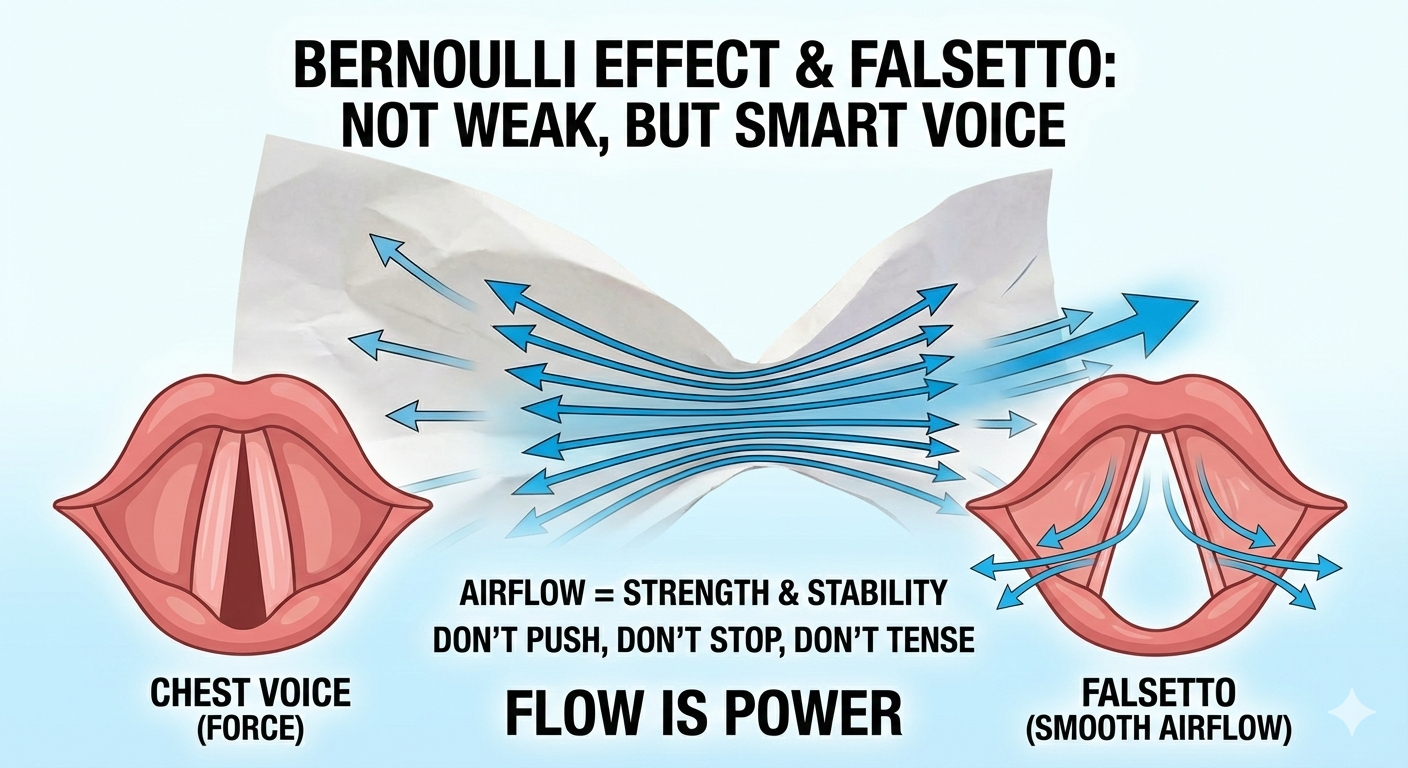 ベルヌーイ効果と裏声の関係。裏声は「弱い声」ではありません - NAYUTAS水戸校(助川)