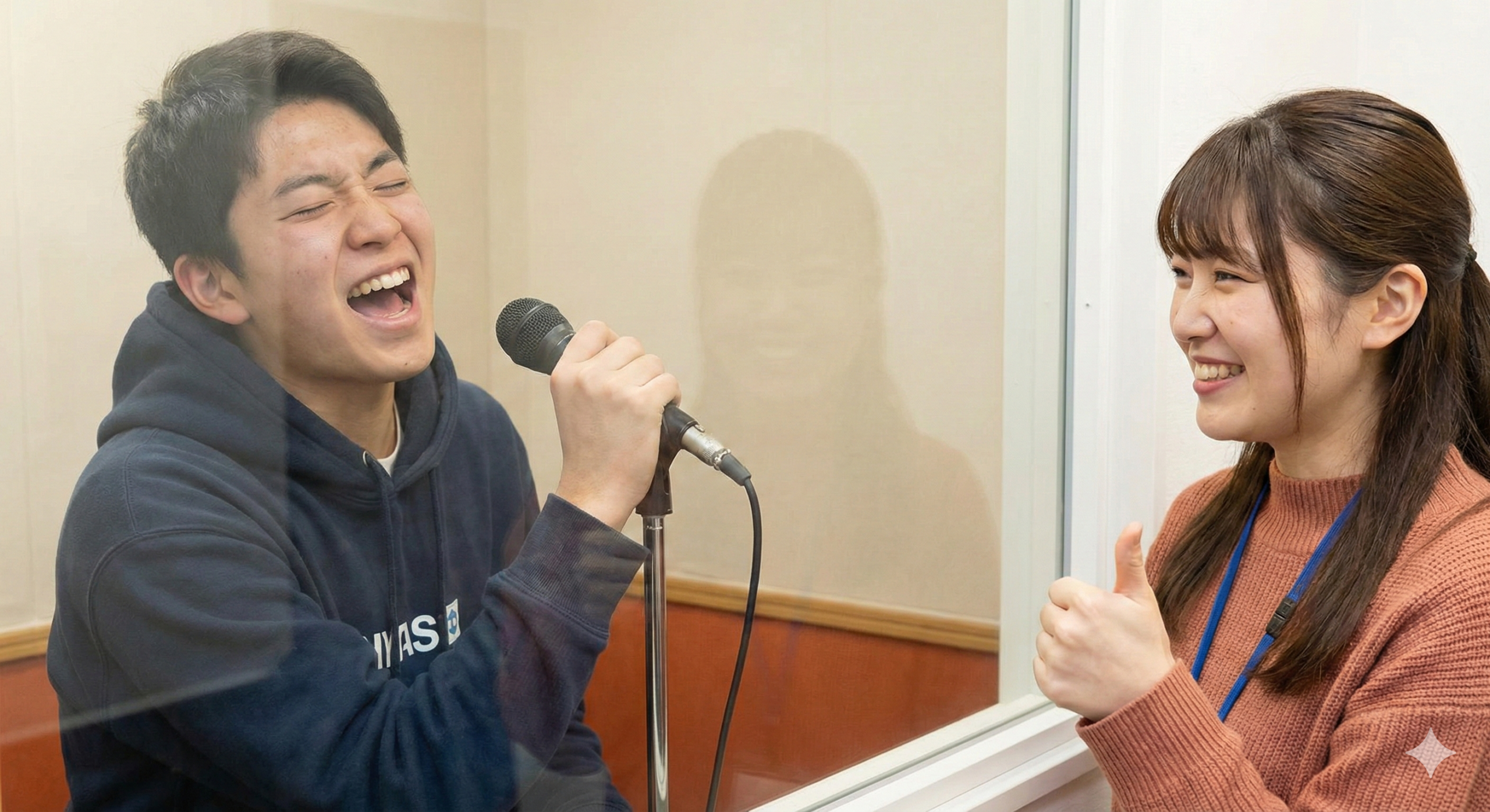 大きな声を出すこと