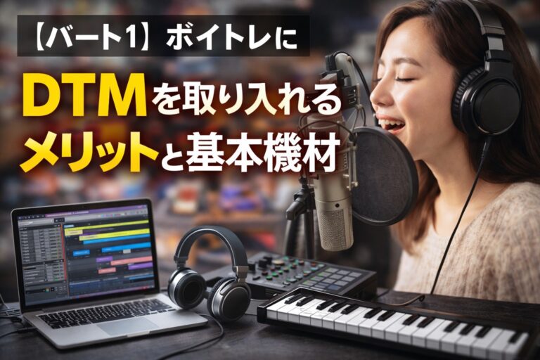 ボイトレにDTMを取り入れるメリットと基本機材