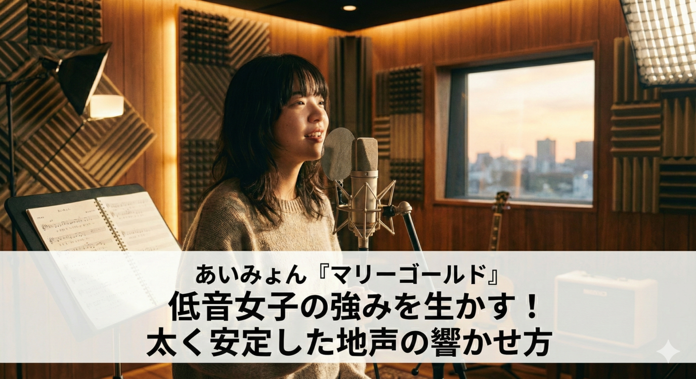 あいみょん『マリーゴールド』低音女子の強みを生かす！太く安定した地声の響かせ方 【所沢のボイトレ教室】ナユタス所沢校