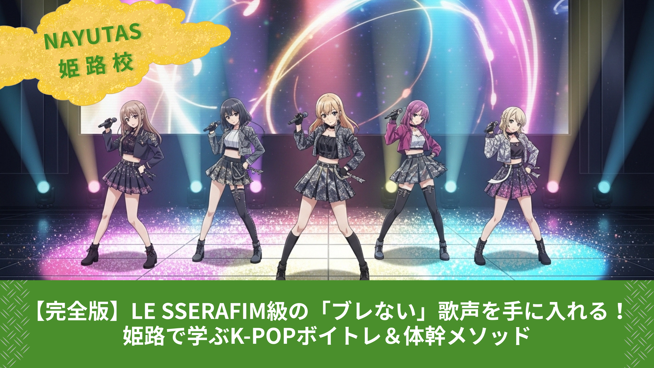 【完全版】LE SSERAFIM級の「ブレない」歌声を手に入れる！姫路で学ぶK-POPボイトレ＆体幹メソッド