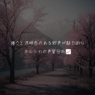 儚さと透明感のある歌声が魅力的なヨルシカの声質分析📈
