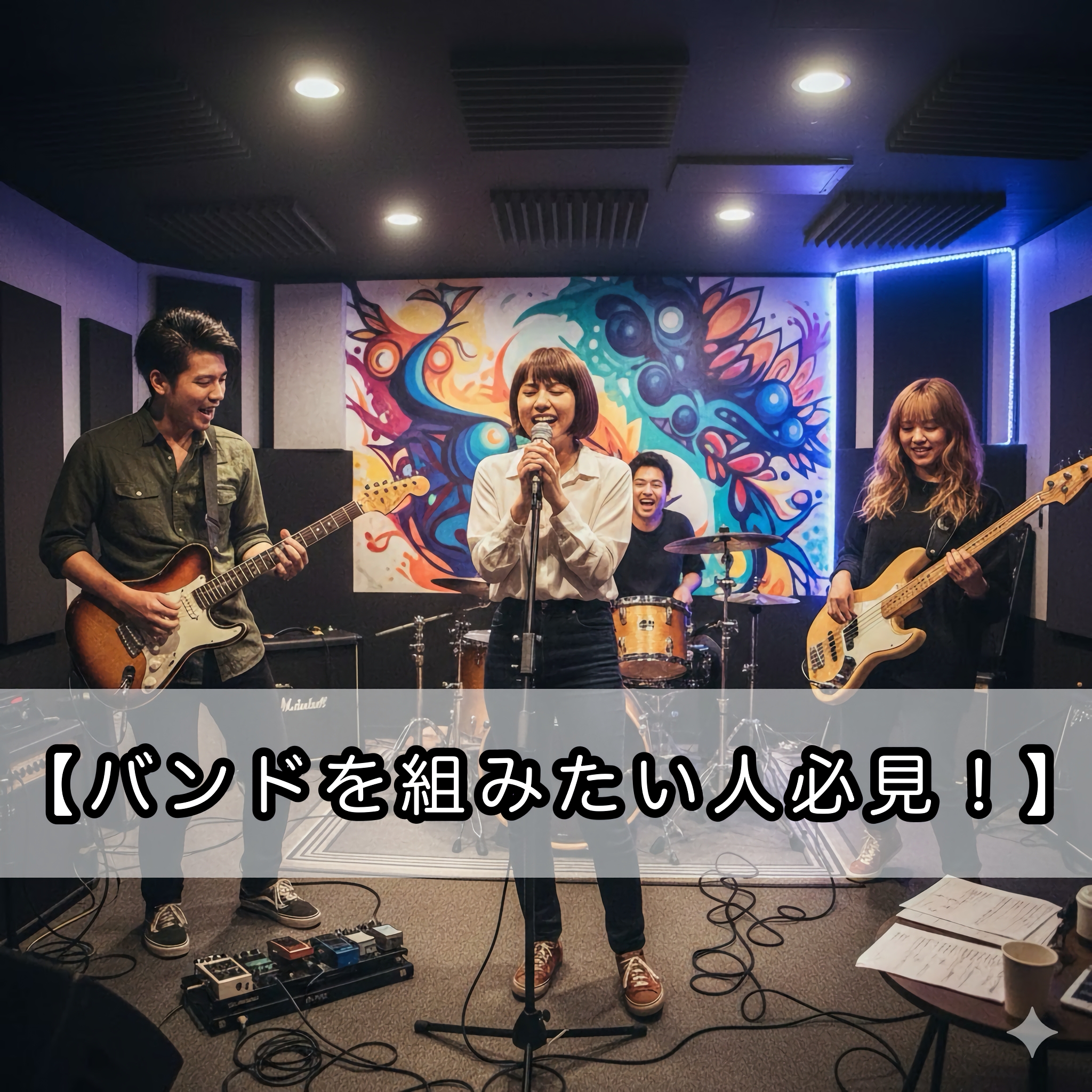 【バンドを組みたい人必見！】楽器選びからメンバー探しまで