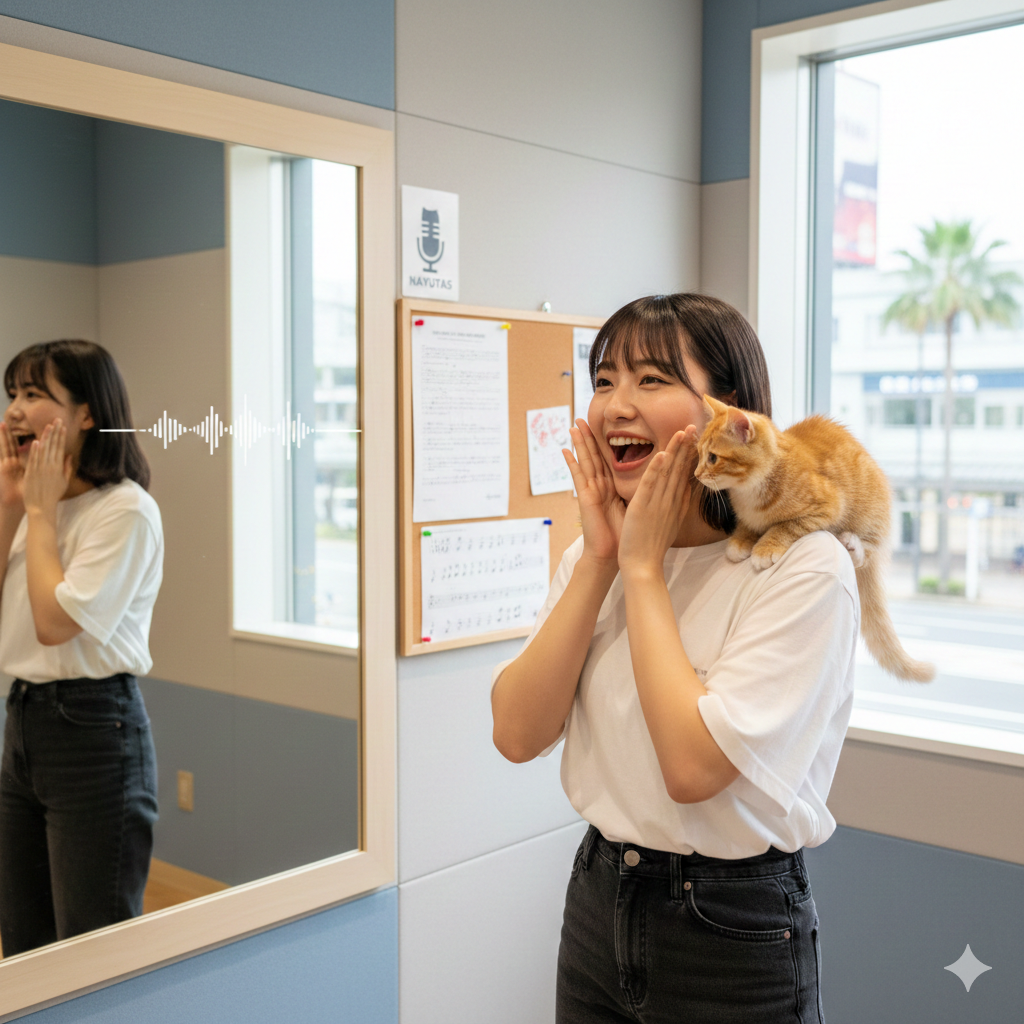 ミックスボイス習得に近づく猫の鳴き声トレーニング